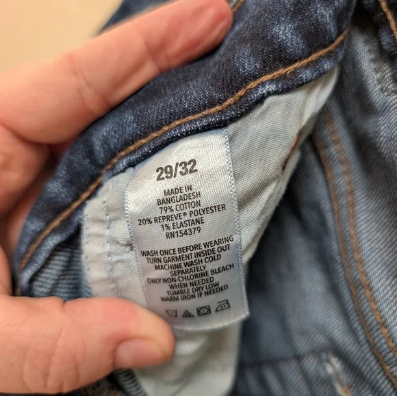 Aeropstale Athletic Straight Blue Jeans. Size 29/32 - Picture 5 of 7